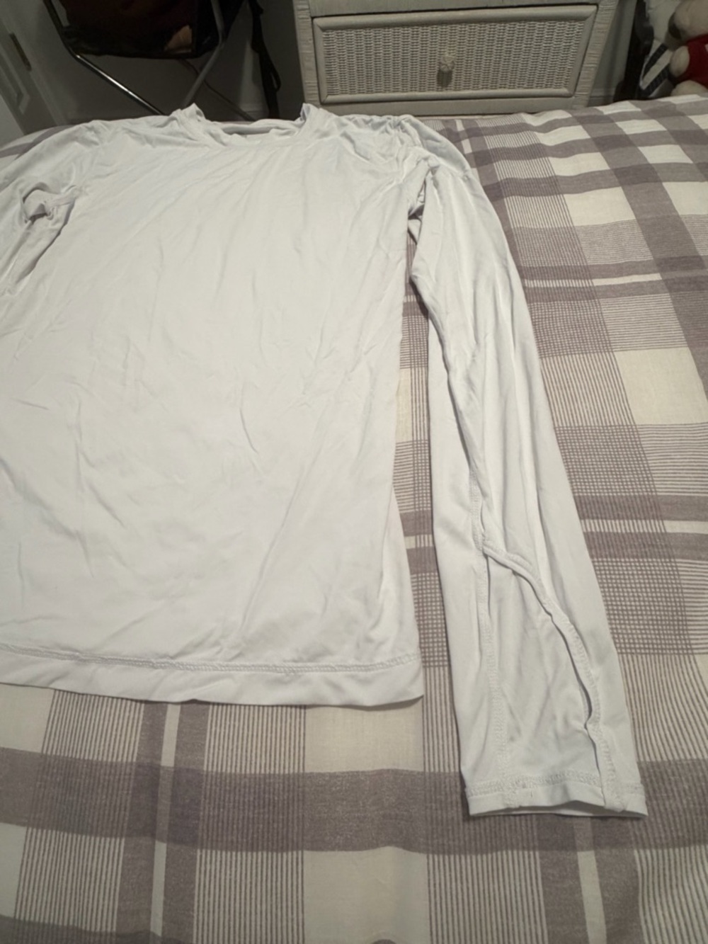 Women's Long Sleeve Crew Tee — White - Picture 2 of 9